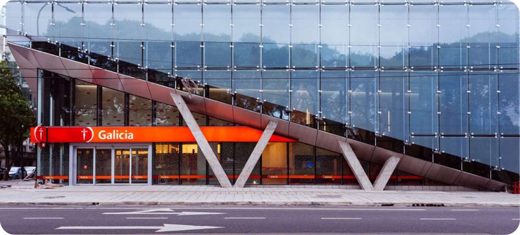 Edificio corporativo de Banco Galicia